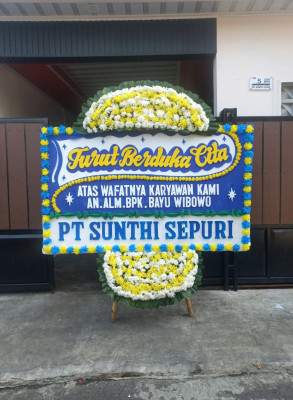 Papan Bunga Duka di Paninggilan Utara